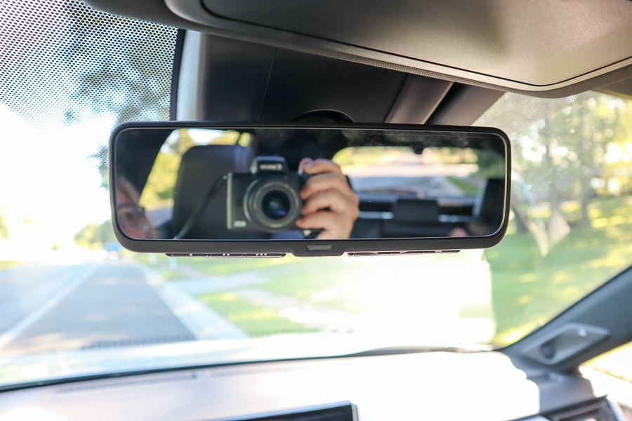 Regular rearview mirror