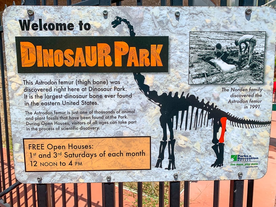 Dinosaur Park in Laurel