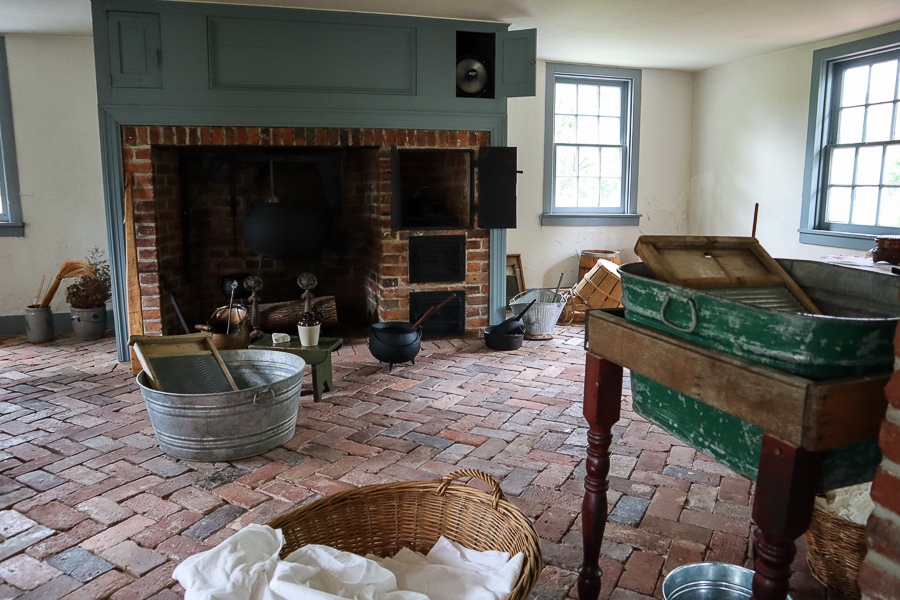The laundry room at The Stone House