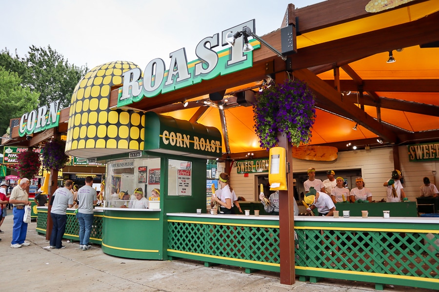 It's not hard to miss the corn stand!