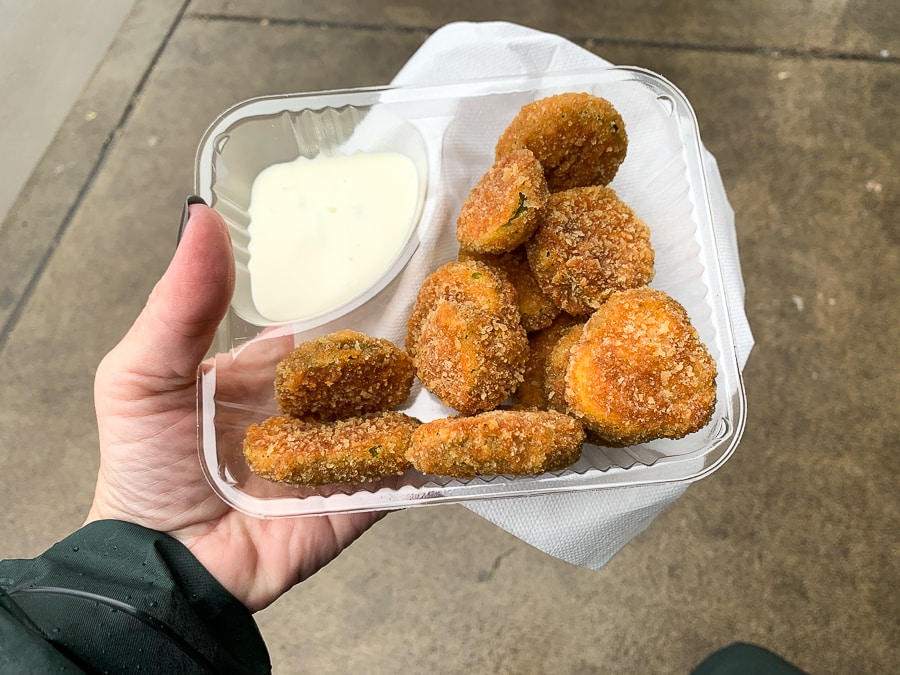Fried pickles at Minnesota State Fair