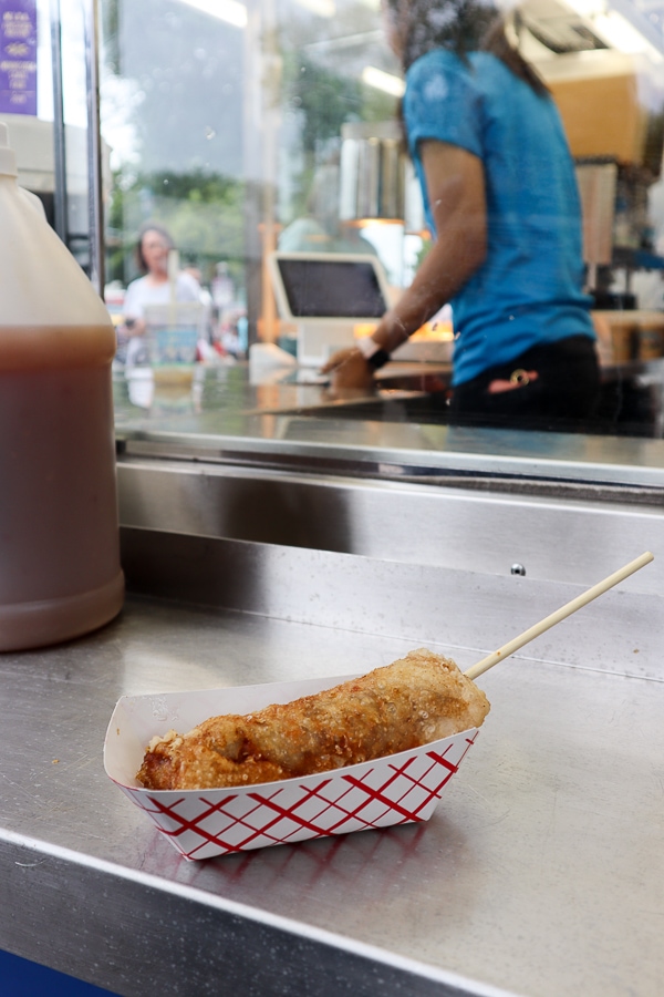 Egg roll on a stick