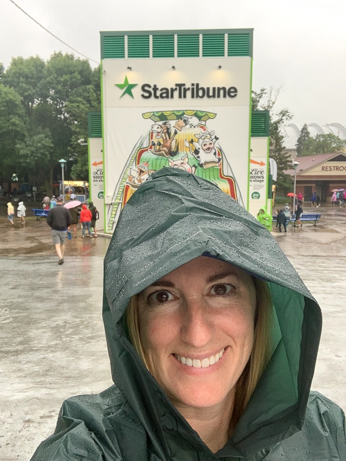Rain at the Minnesota State Fair