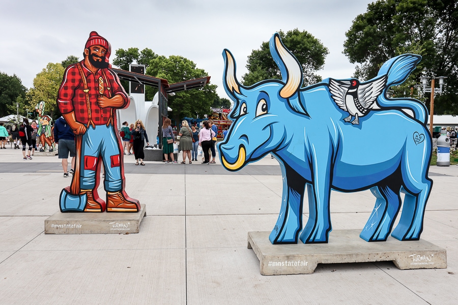 Paul Bunyan and Babe, the blue ox
