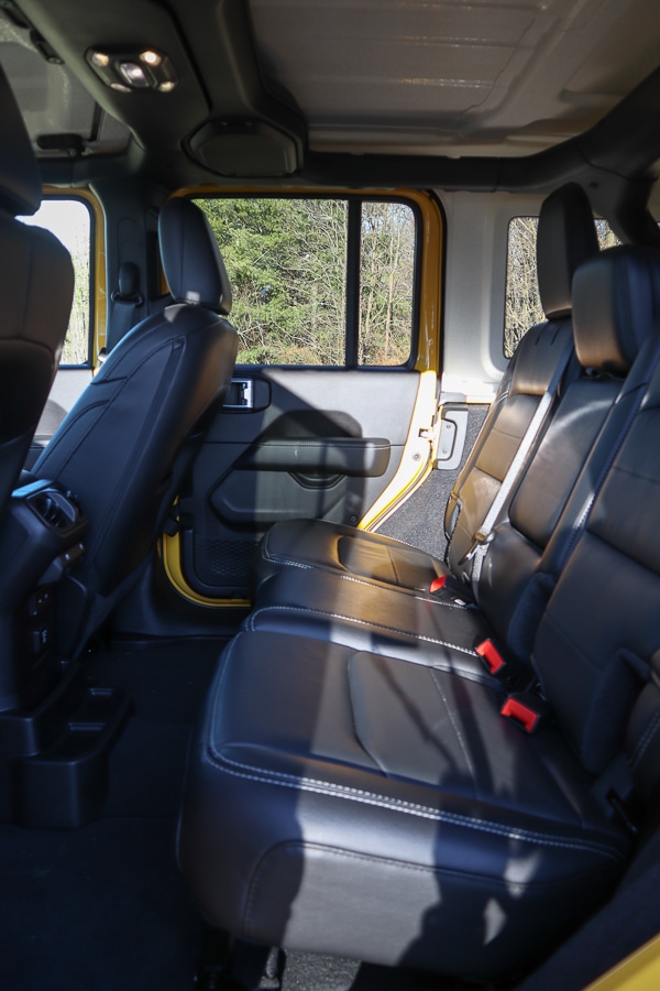 Jeep Wrangler rear seat