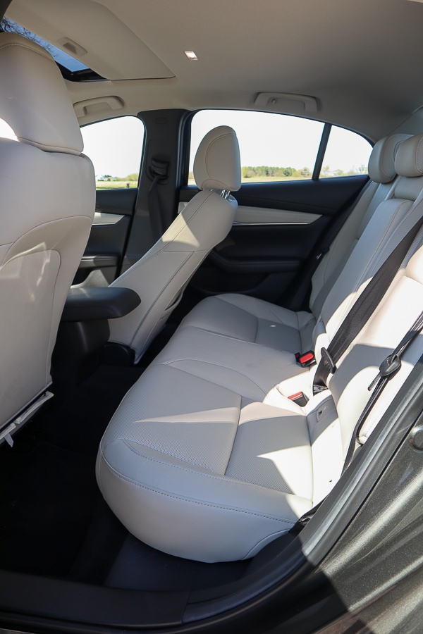Mazda3 with scant legroom in the rear
