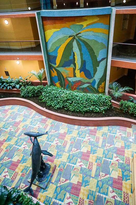 Lobby of the Caribe Resort.