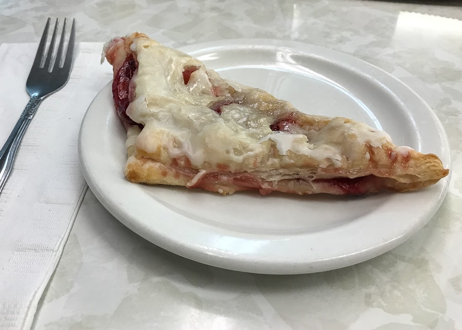 Homemade cherry turnover at Englander's in Oakland, MD