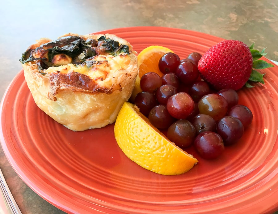 Quiche at Trader's Coffee House