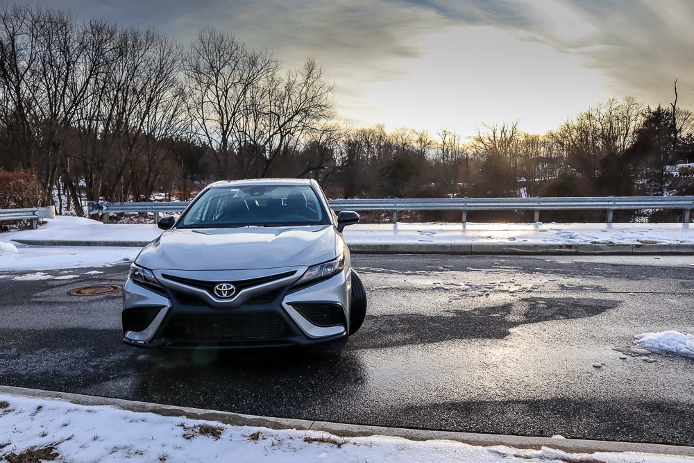 Toyota Camry AWD in the snow