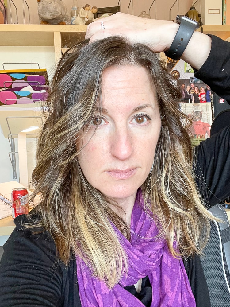 Before - growing out balayage highlights