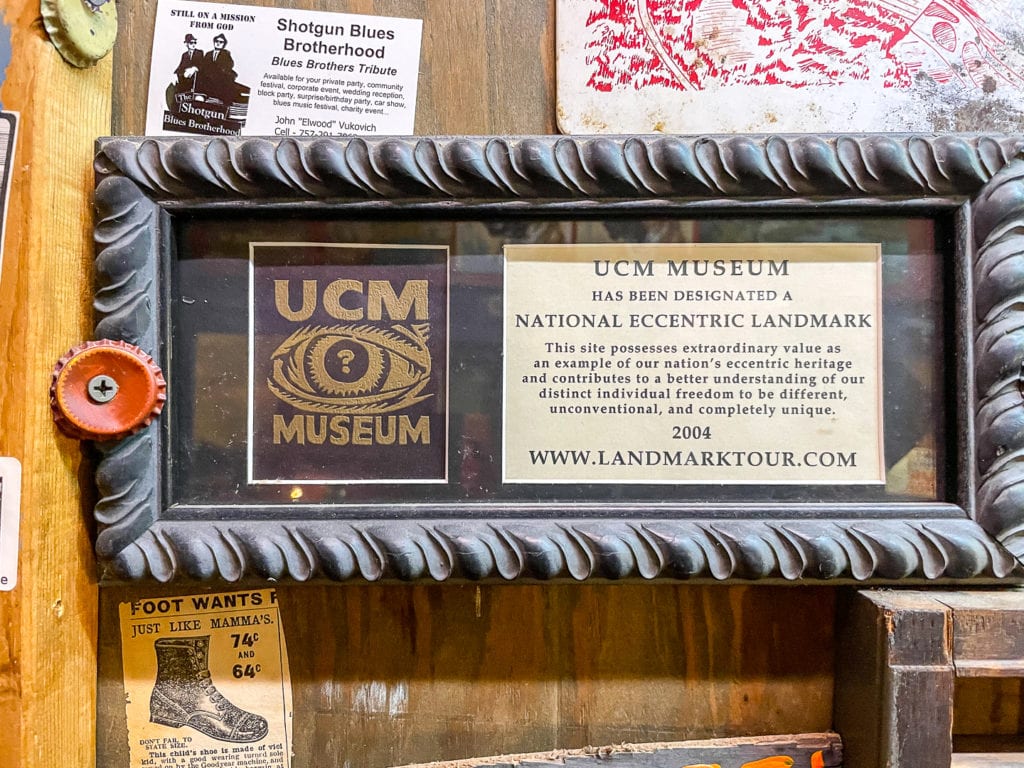 UCM Museum is a national eccentric landmark