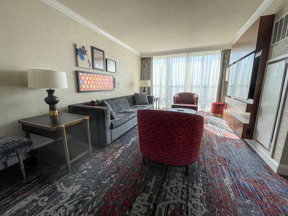 Executive suite living room