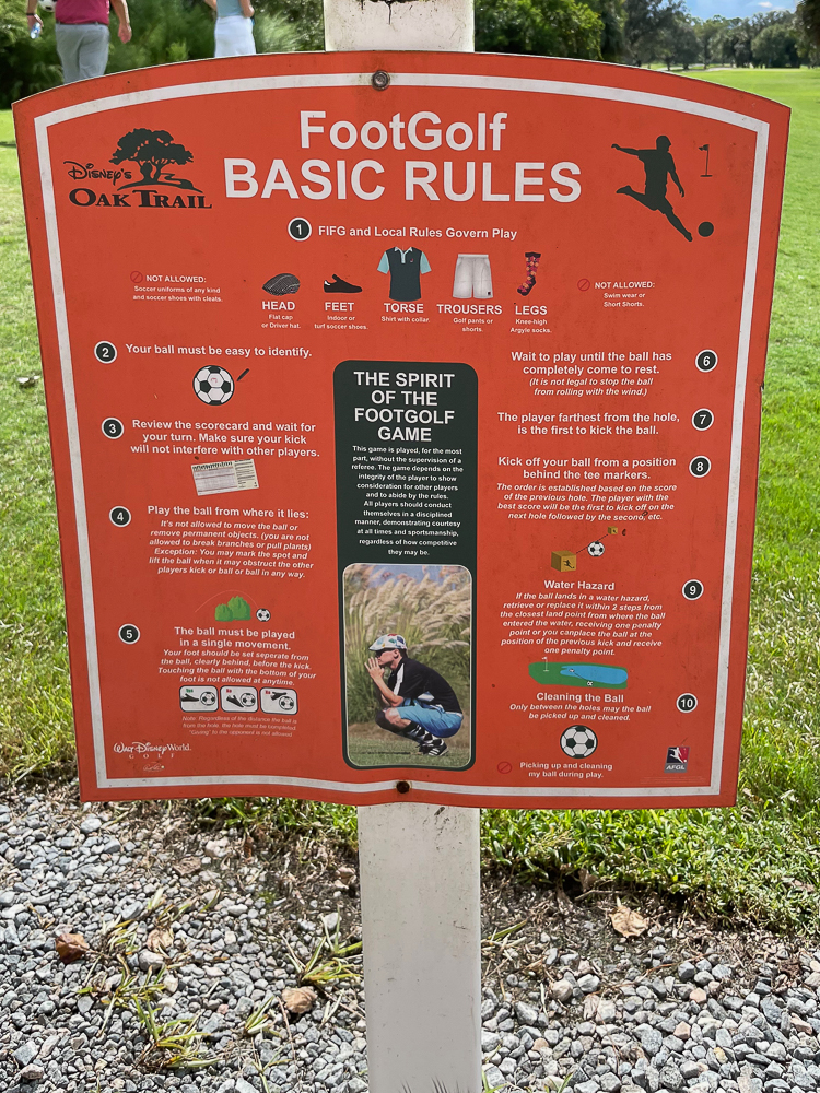 FootGolf rules