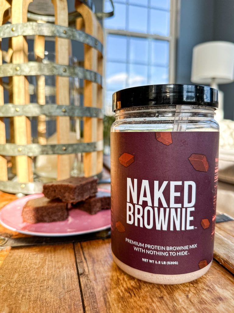 Naked Brownie mix from Naked Nutrition for high protein brownies