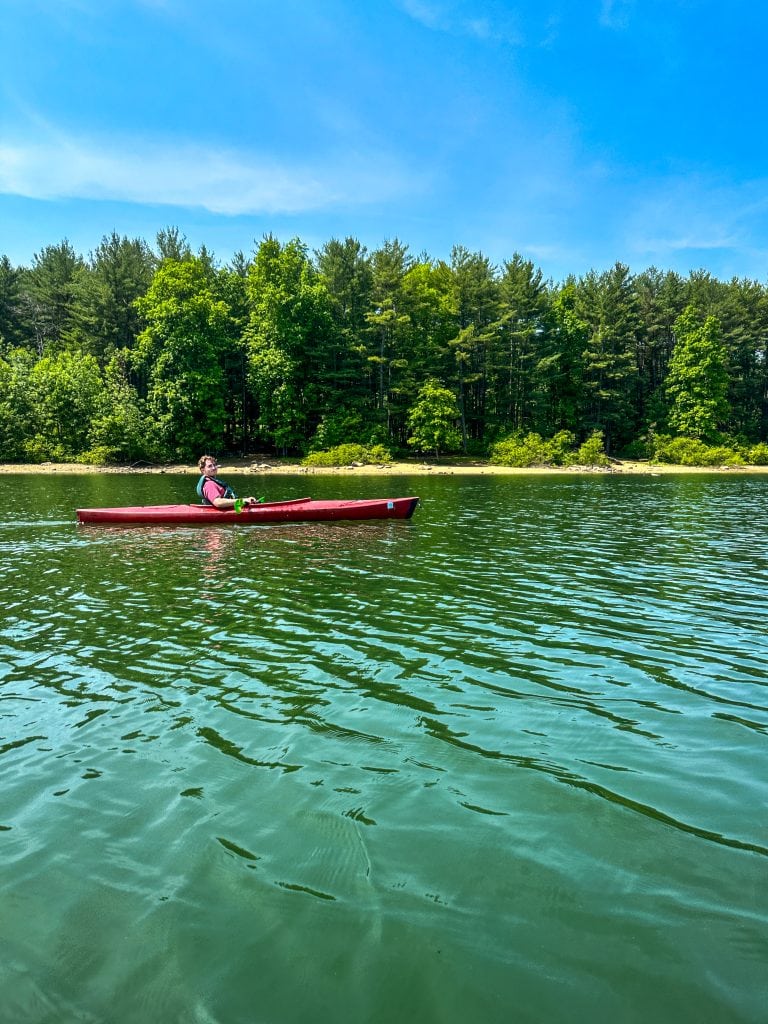 Kayaking on the Allegheny Reservoir