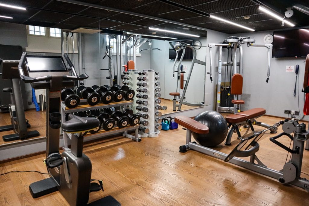 Fitness room at Hotel Katajanokka