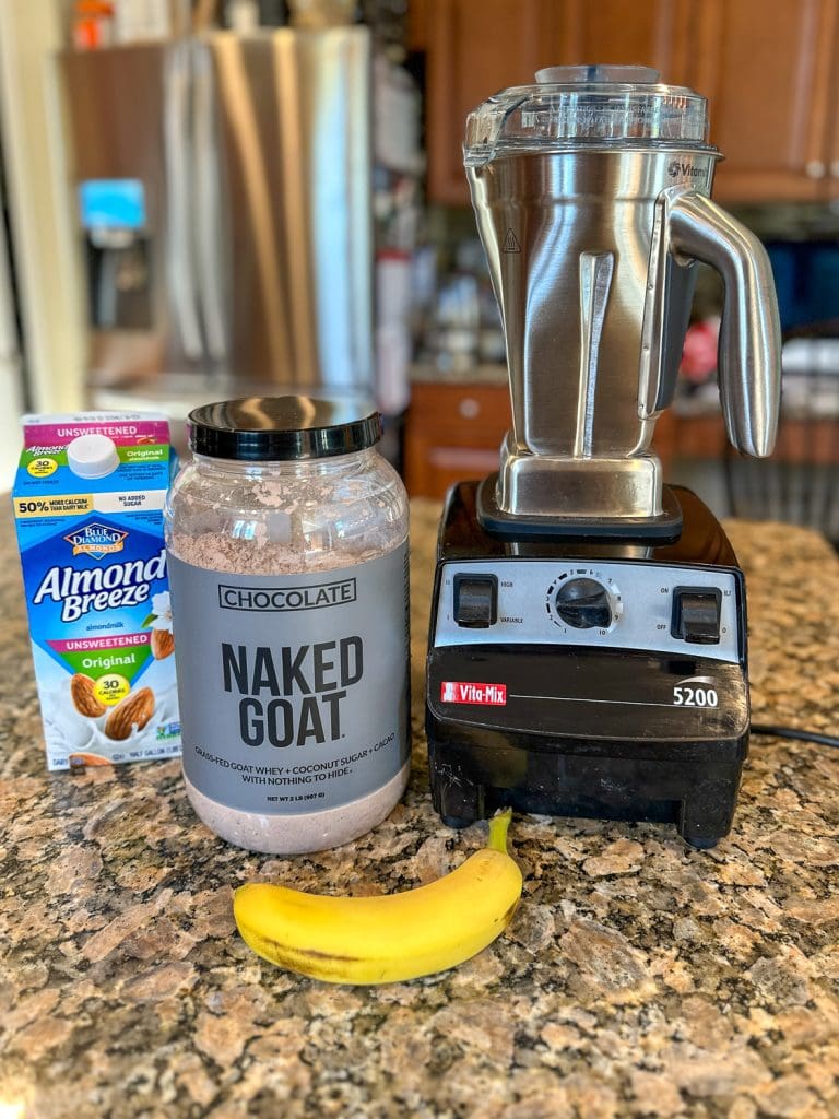 Everything you need for a Naked Goat smoothie