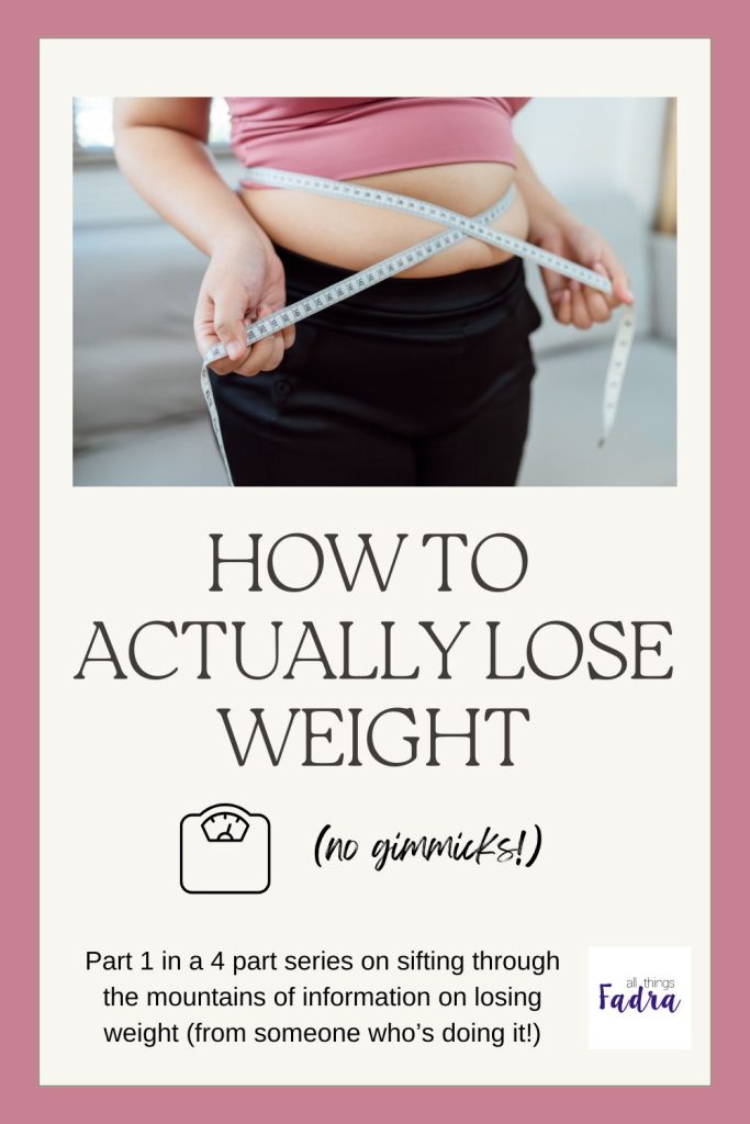 How to Lose Weight Realistically