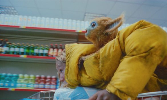 Yuri and Ochi in a grocery store