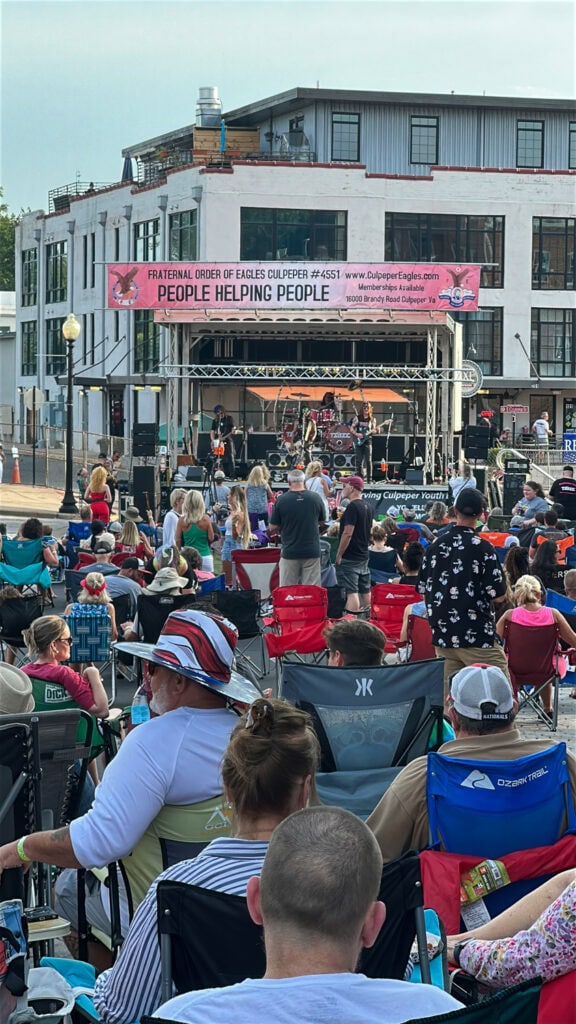 Teaze performing at the 3rd Thursday Summer Concert Series in downtown Culpeper