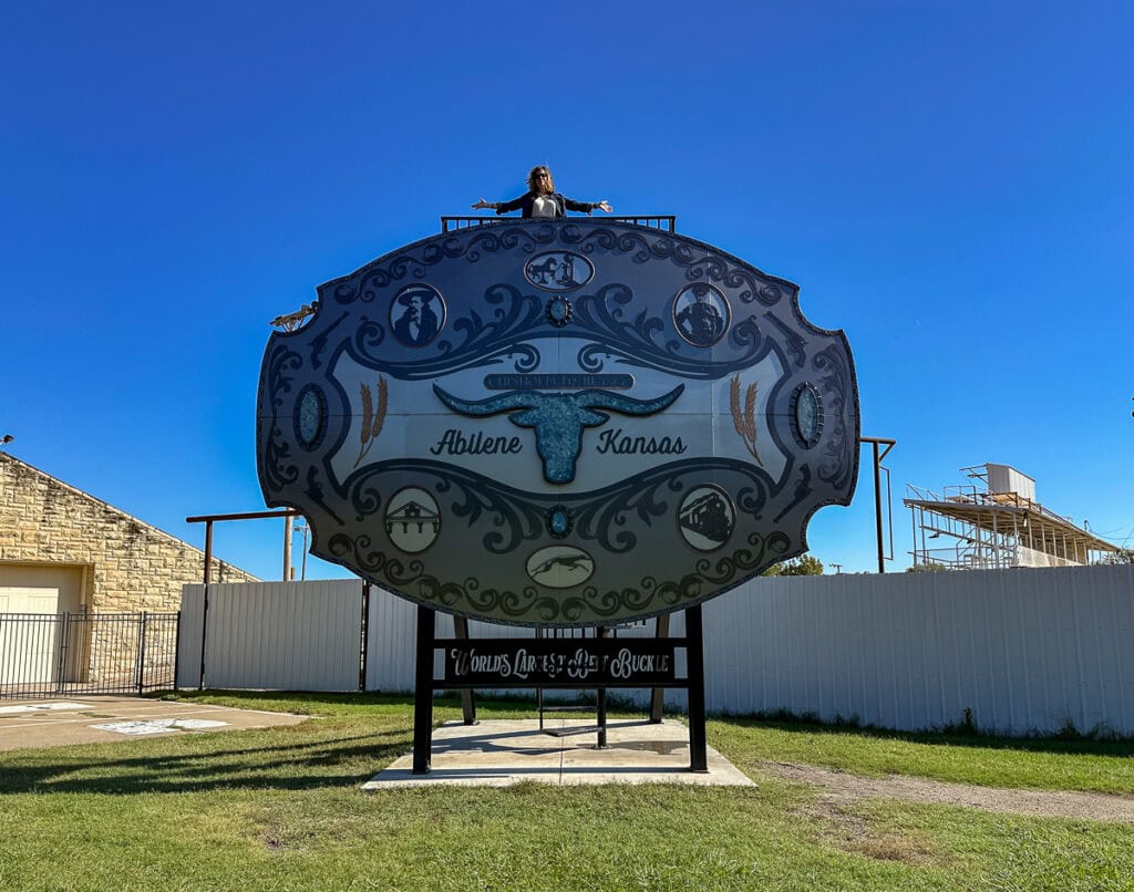 World's Largest Belt Buckle, Abilene, Kansas
