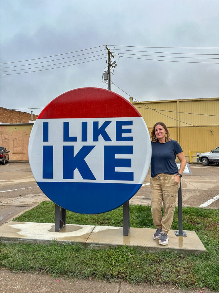 World's Largest I Like Ike Button, Abilene, Kansas
