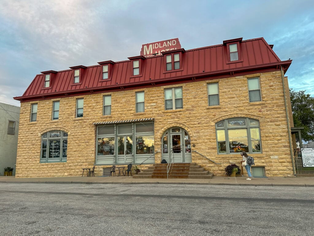 Midland Hotel in Wilson, Kansas