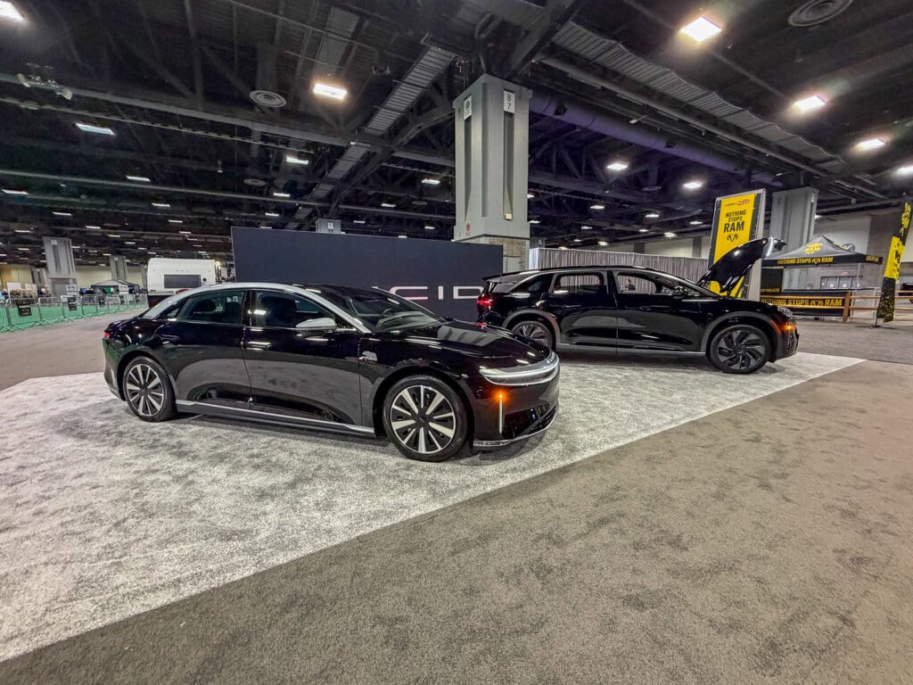 The car show floor