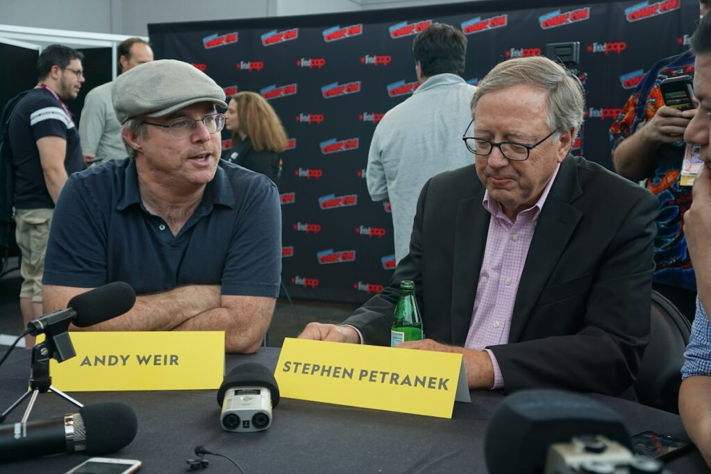 Andy Weir at the 2018 New York Comic-Con