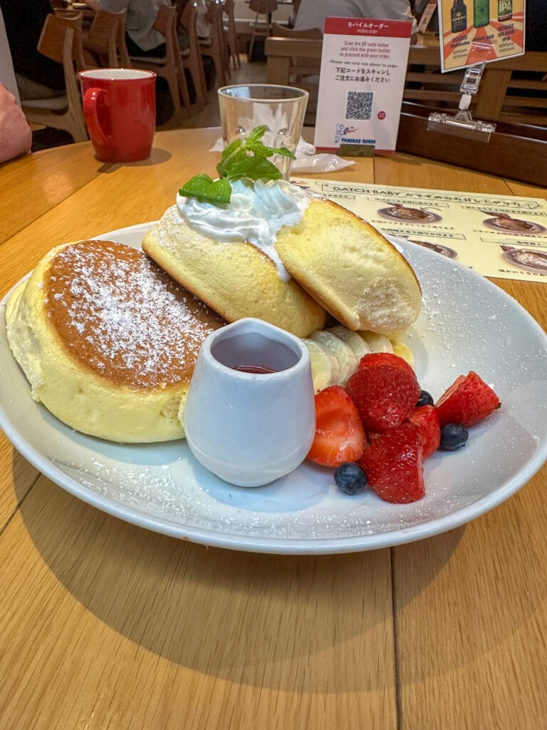 Japanese pancakes at International Pancake House
