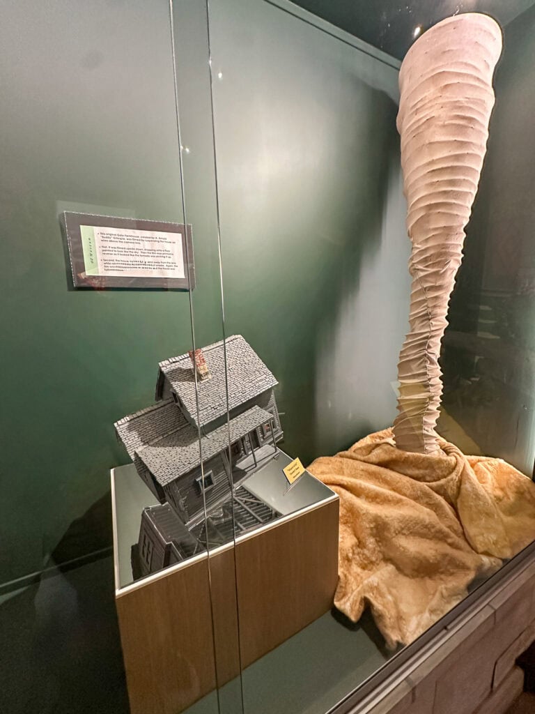 Wire and muslin model used in the twister scene