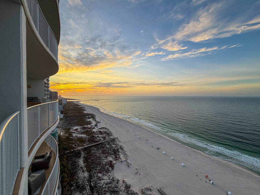 The view from our condo at Turquoise Place