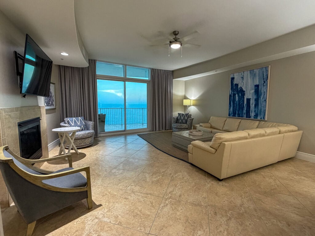 Our huge Turquoise Place condo was beachfront!