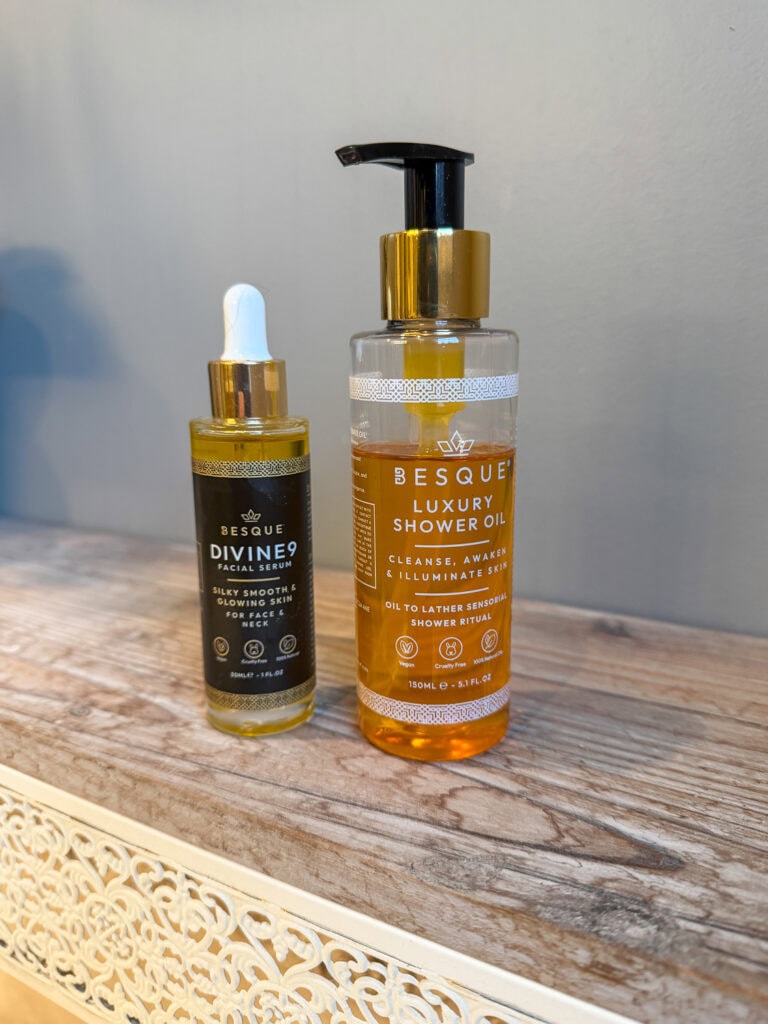 Two of the Besque skincare products I tried