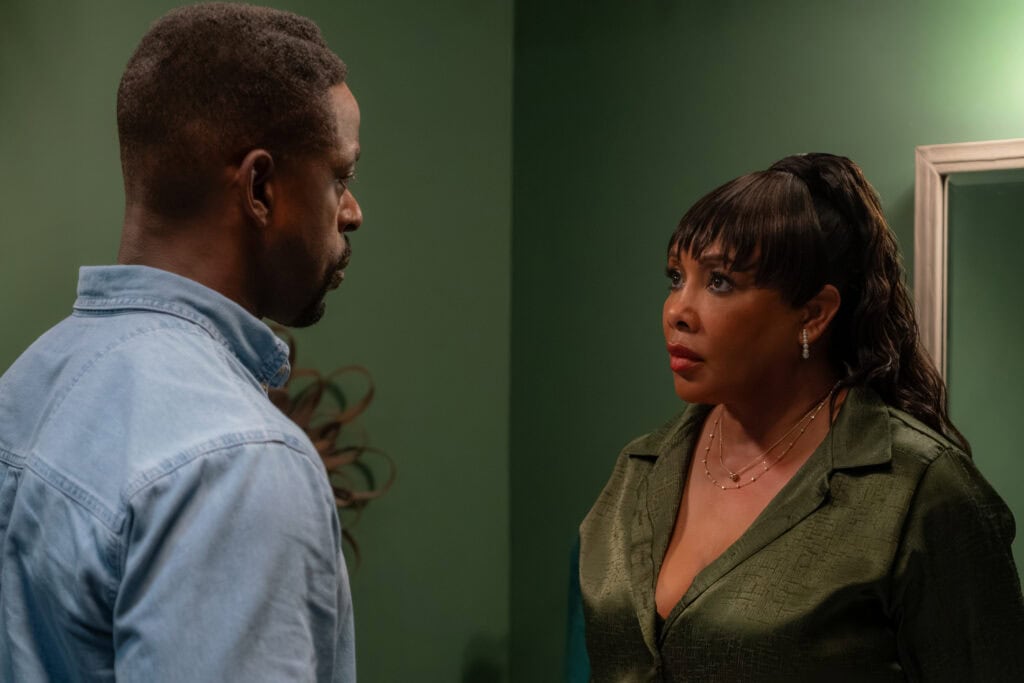 Sterling K. Brown stars as Man and Vivica A. Fox as Ruby in IS GOD IS, from Amazon MGM Studios.