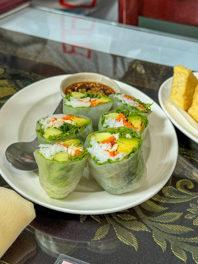 Summer rolls at Bangkok Noi in Gloucester, VA