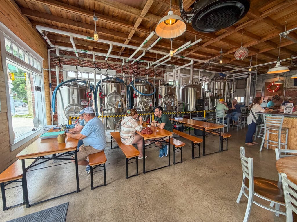 Craft Beer Flight at a Gloucester Brewing Co